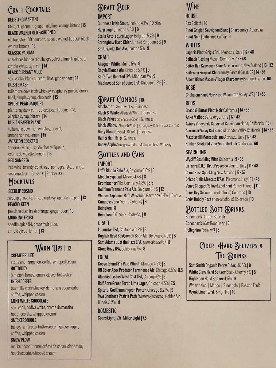 D4 Irish Pub & Cafe Menu - Image 3